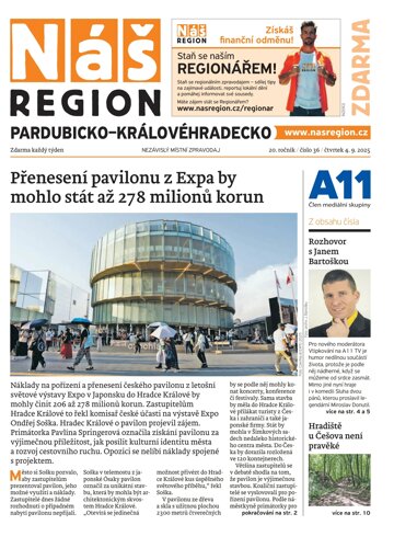 Obálka e-magazínu Náš Region - Pardubicko/Královéhradecko 36/2025