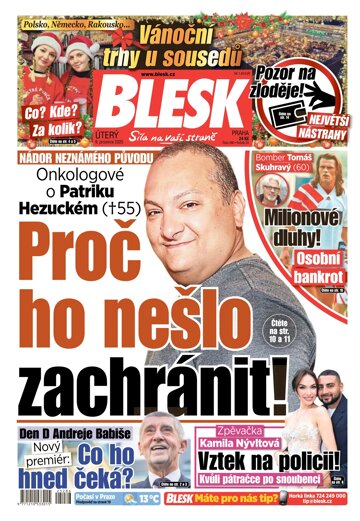 Obálka e-magazínu Blesk 9.12.2025