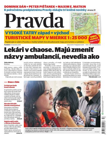 Obálka e-magazínu Pravda 29. 12. 2014