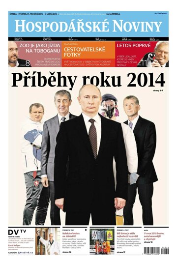 Obálka e-magazínu Hospodářské noviny 252 - 31.12.2014