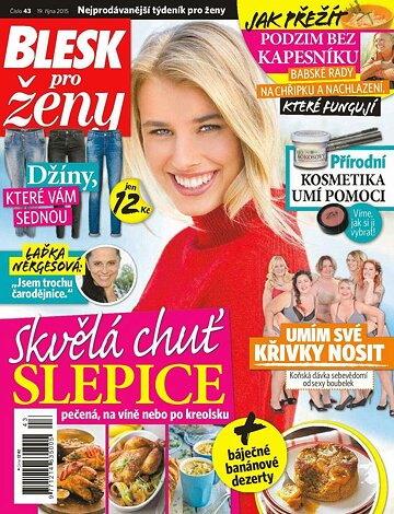 Obálka e-magazínu Blesk pro ženy 19.10.2015