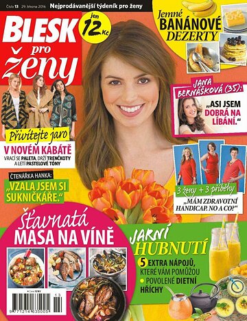 Obálka e-magazínu Blesk pro ženy 29.3.2016