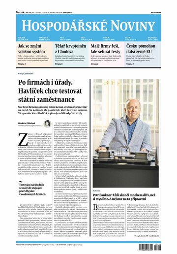 Obálka e-magazínu Hospodářské noviny 044 - 4.3.2021