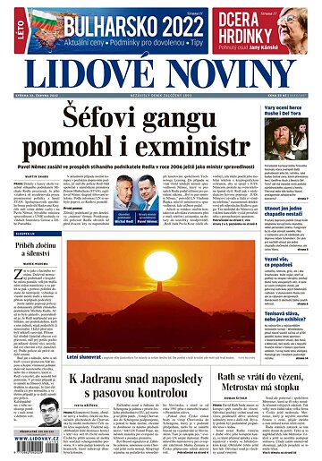Obálka e-magazínu Lidové noviny 22.6.2022