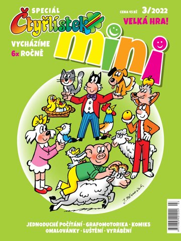 Obálka e-magazínu Čtyřlístek Mini 3/2022