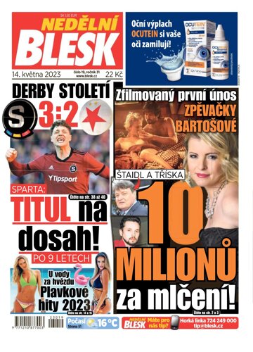 Obálka e-magazínu Nedělní Blesk 14.5.2023