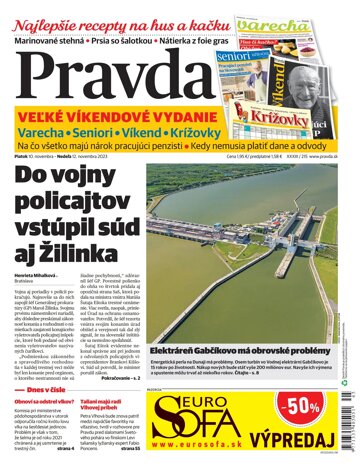 Obálka e-magazínu Pravda 10. 11. 2023