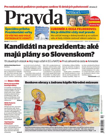 Obálka e-magazínu Pravda 19. 3. 2024