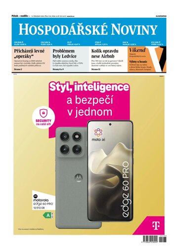 Obálka e-magazínu Hospodářské noviny 133 - 11.7.2025