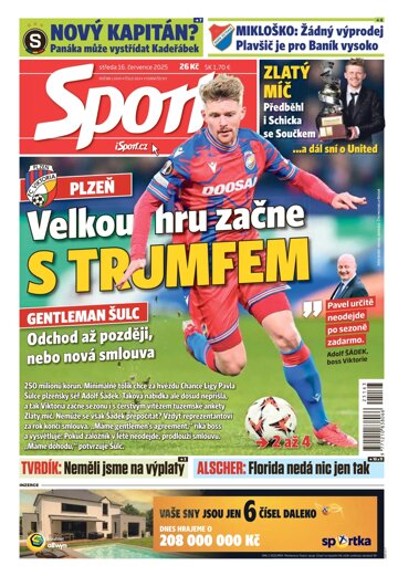 Obálka e-magazínu Sport 16.7.2025