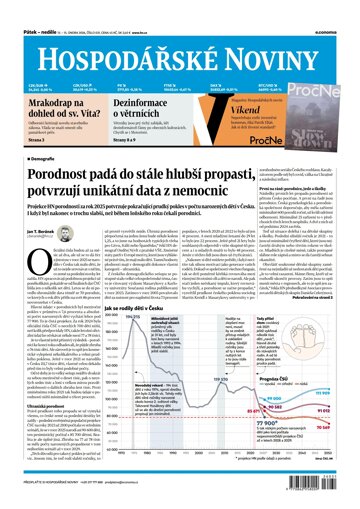 Obálka e-magazínu Hospodářské noviny 031 - 13.2.2026