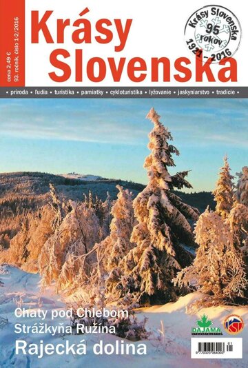 Obálka e-magazínu Krásy Slovenska 1-2/2016
