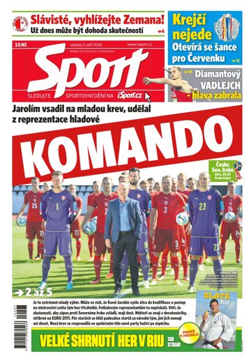 Obálka e-magazínu Sport 3.9.2016