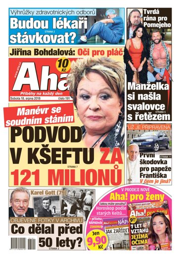 Obálka e-magazínu AHA! 18.8.2018