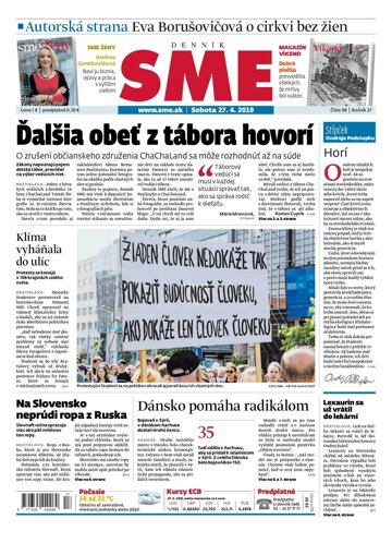 Obálka e-magazínu SME 27.4.2019