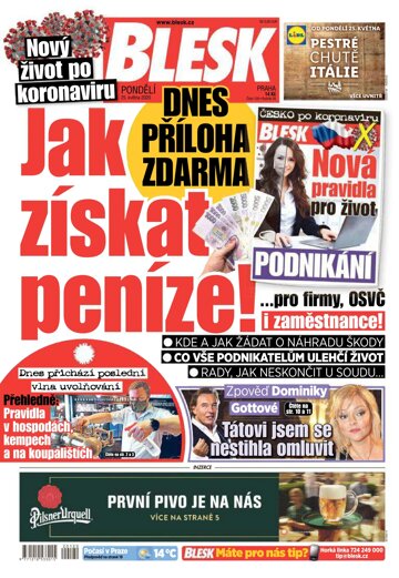 Obálka e-magazínu Blesk 25.5.2020