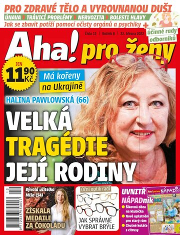 Obálka e-magazínu AHA! pro ženy 12/2022