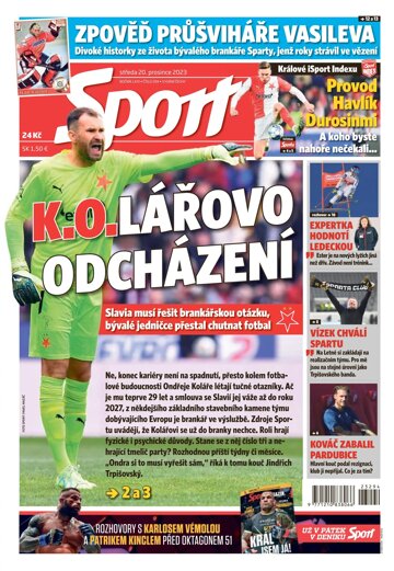 Obálka e-magazínu Sport 20.12.2023