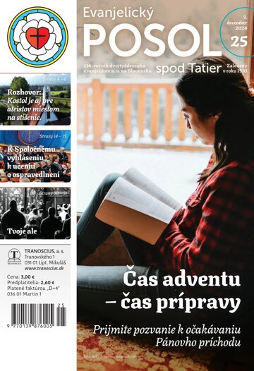 Obálka e-magazínu Evanjelický posol spod Tatier 25/2024