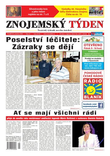 Obálka e-magazínu Znojemský týden 1/2025