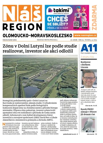 Obálka e-magazínu Náš Region - Olomoucko/Moravskoslezsko 14/2025