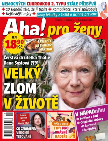 Obálka e-magazínu AHA! pro ženy 45/2025