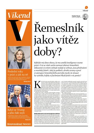 Obálka e-magazínu Hospodářské noviny - příloha Víkend 011 - 16.1.2026 Víkend
