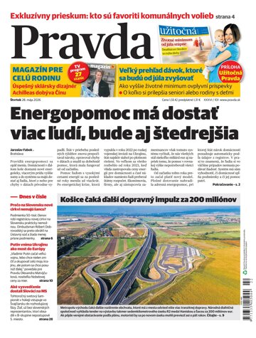 Obálka e-magazínu Pravda 28. 5. 2026