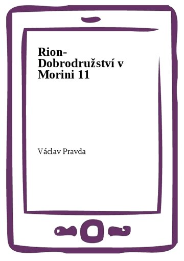 Obálka knihy Rion- Dobrodružství v Morini 11