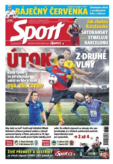 Obálka e-magazínu Sport 21.11.2015
