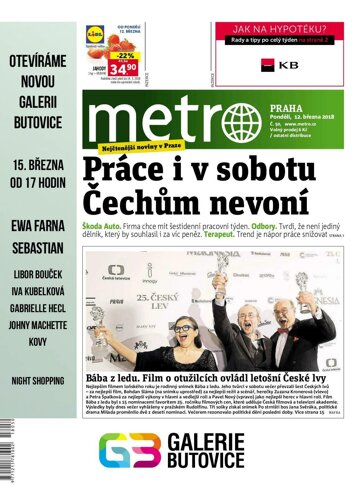 Obálka e-magazínu deník METRO 12.3.2018