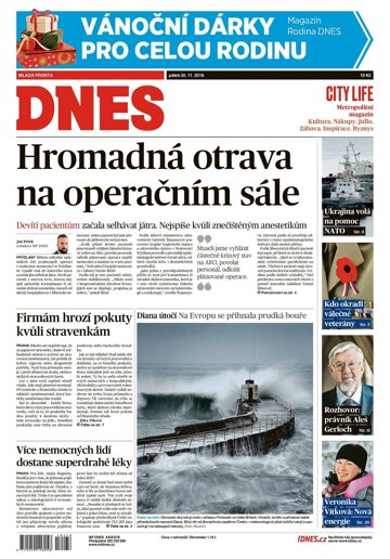 Obálka e-magazínu MF Dnes 30.11.2018