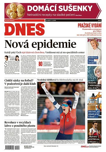 Obálka e-magazínu MF Dnes 11.2.2019