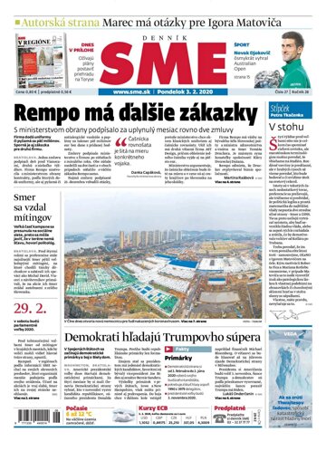 Obálka e-magazínu SME 3.2.2020