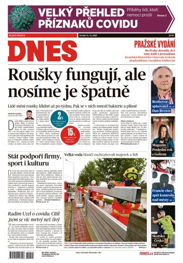 Obálka e-magazínu MF Dnes 15.10.2020