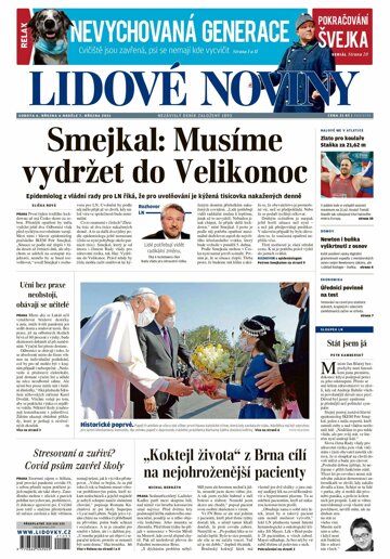 Obálka e-magazínu Lidové noviny 6.3.2021