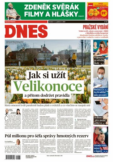 Obálka e-magazínu MF Dnes 1.4.2021