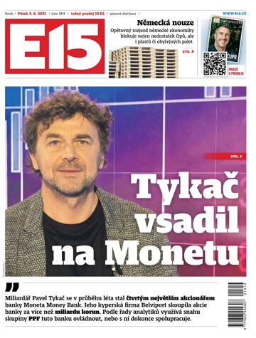 Obálka e-magazínu E15 3.9.2021