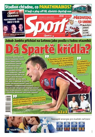 Obálka e-magazínu Sport 11.8.2022