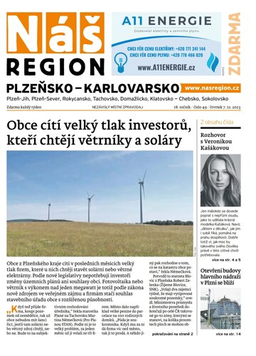 Obálka e-magazínu Náš Region - Plzeňsko 49/2023