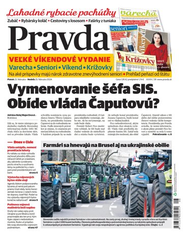 Obálka e-magazínu Pravda 23. 02. 2024