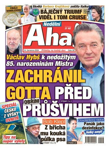 Obálka e-magazínu Nedělní AHA! 14.7.2024