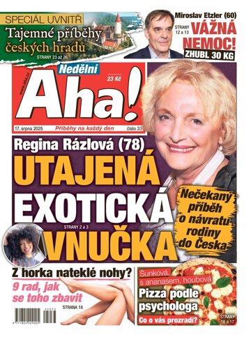 Obálka e-magazínu Nedělní AHA! 17.8.2025