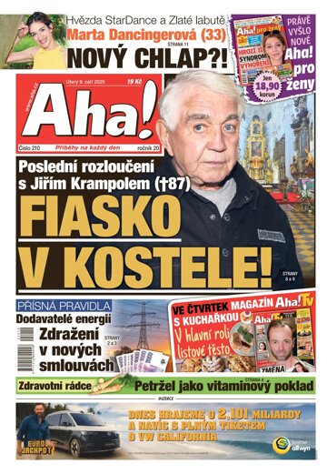 Obálka e-magazínu AHA! 9.9.2025