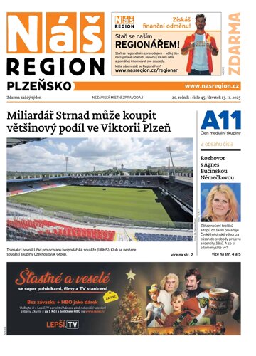 Obálka e-magazínu Náš Region - Plzeňsko 45/2025