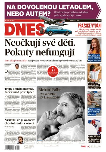 Obálka e-magazínu MF Dnes 27.5.2026