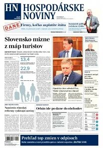 Obálka e-magazínu Hospodárske noviny 10.11.2014