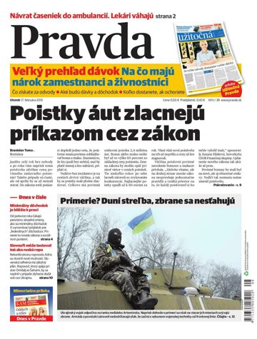 Obálka e-magazínu Pravda 17. 2. 2015