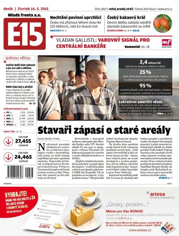 Obálka e-magazínu E15 14.5.2015