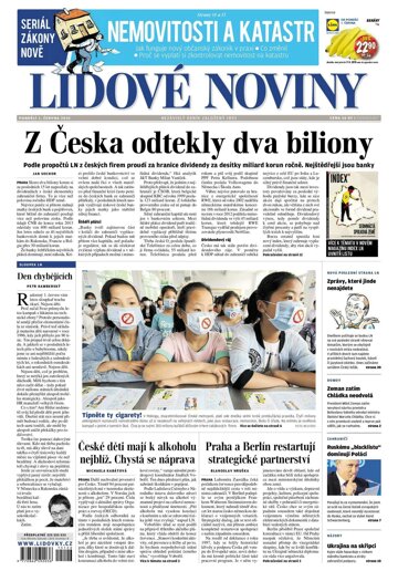 Obálka e-magazínu Lidové noviny 1.6.2015